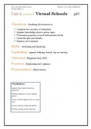 English Worksheet: Virtual Schools 4th form Arts