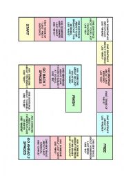 English Worksheet: Board Game