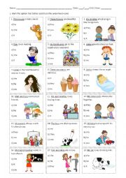 English Worksheet: Personal Pronouns - Subject Pronouns Multiple choice