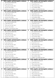 Exercise (Hand-out) for Modal Verb 