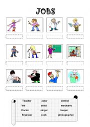 English Worksheet: jobs