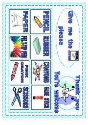 English Worksheet: CLASSROOM POSTER SPEAKING