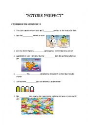 English Worksheet: Future Perfect Tense Practice