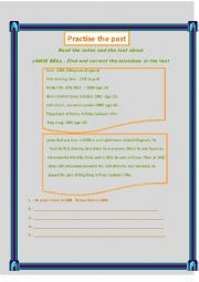 English Worksheet: past simple