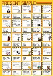 English Worksheet: PRESENT SIMPLE-ACTIVITY