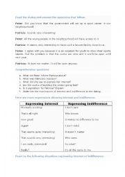 English Worksheet: Conversation