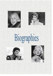 English Worksheet: Biographies