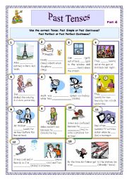 English Worksheet: Past Tenses Part 4