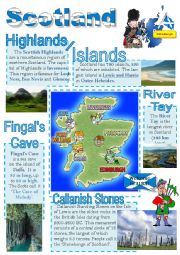 English Worksheet: Scotland - info poster for young learners 4