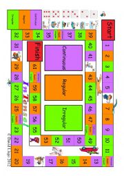 English Worksheet: InTense Board Game (1 of 3)