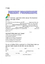 present progressive