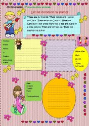 English Worksheet: let me introduce my friends