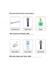 English Worksheet: daily routine