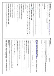 English Worksheet: movie invictus