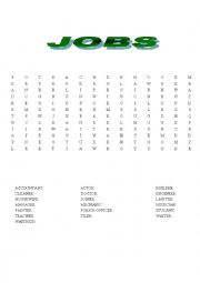 English Worksheet: JOBS