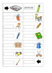 English Worksheet: DOMINO schoolthings