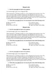 English Worksheet: Phrasal verbs