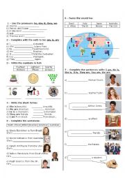 English Worksheet: Elementary worksheet