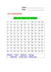 English Worksheet: CROSSWORD VOCABULARY 
