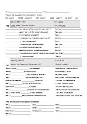 English Worksheet: Auxiliaries Questions