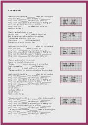 English Worksheet: Listening: Let her Go-Passenger