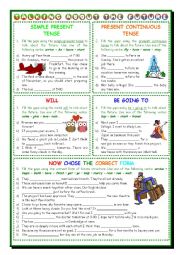 English Worksheet: Talking about the future