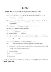 English Worksheet: Reported Speech - Iron Man 3 