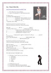 English Worksheet: Rihanna  Stay