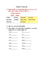 English Worksheet: Present Simple Tense Practice 3