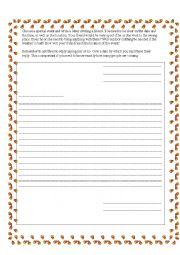 English Worksheet: Invitation letter
