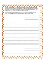 English Worksheet: Invitation letter