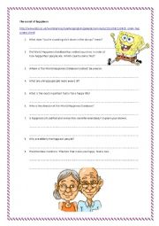English Worksheet: The secret of happiness