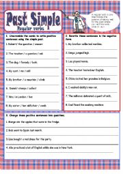 English Worksheet: Past Simple - Regular verbs