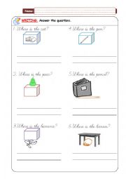 English Worksheet: Prepositions of place - Part 2