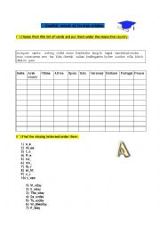 English Worksheet: Fun activites for beginners 