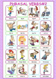 English Worksheet: Phrasal Verbs Picture Dictionary#2