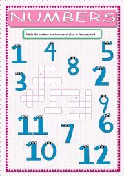 Numbers Crossword