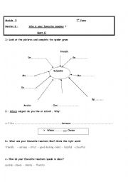 English Worksheet: module 5 section 2 7th form