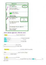 English Worksheet: Present Simple and Present Continuous