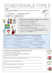 English Worksheet: Conditionals type II worksheet
