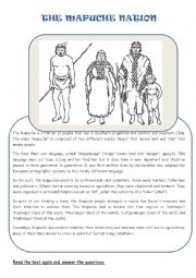 English Worksheet: The Mapuche Nation