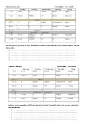 School timetables