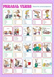 English Worksheet: Phrasal Verbs Multiple Choice