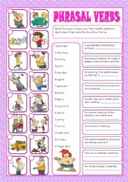 Phrasal Verbs Matching Exercise