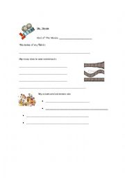 English Worksheet: My Movie