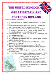 English Worksheet: THE UK
