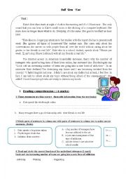 English Worksheet: FULL TERM TEST 9th form