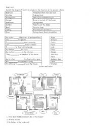 English Worksheet: My House