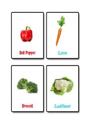 English Worksheet: food flashcards