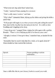 English Worksheet: Speech
